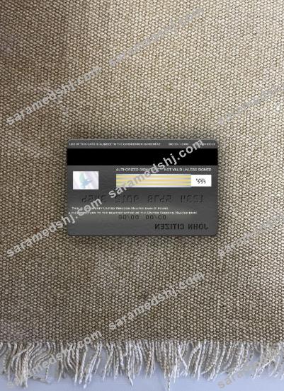 United Kingdom Halifax bank visa signature card photolook back